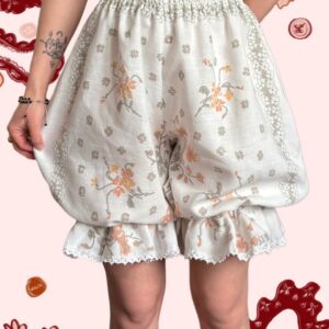 Bloomersy mini w delikatne kwiaty